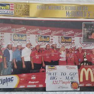1/25th Scale Revell Mcdonald's Drag Car Circa 1998